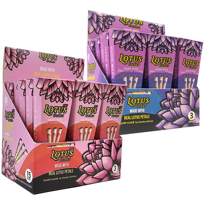 Lotus Cones Lotus Petal Cones | King Size | 3pc | 15pk - Headshop.com