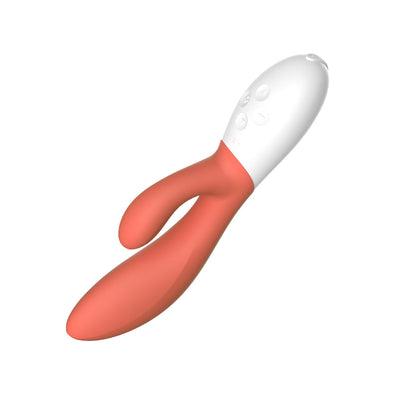 LELO INA 3 Rechargeable Dual Stimulator Coral Red