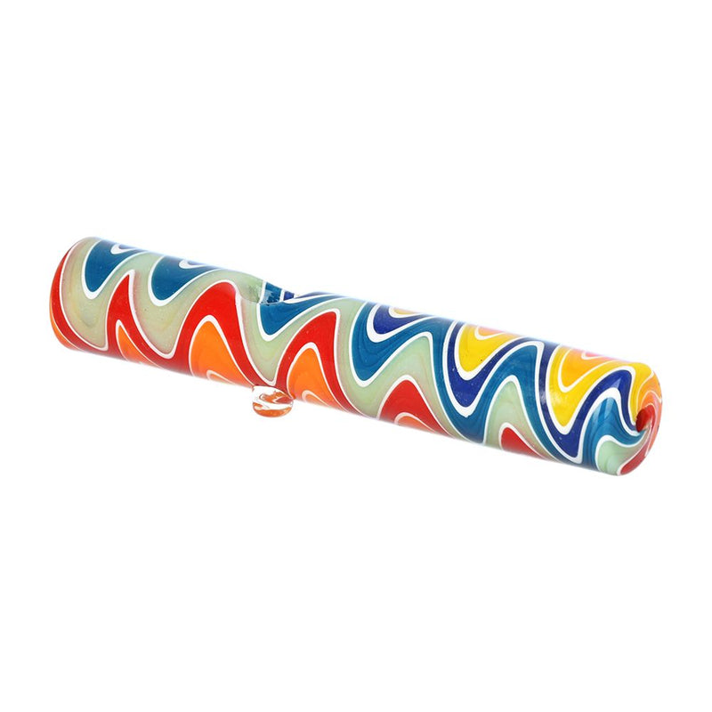 Rainbow Wig Wag Steamroller Glass Hand Pipe - 5" - Headshop.com