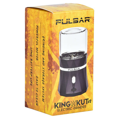 6CT DISPLAY - Pulsar King Kut V2 Electric Grinder - Black - Headshop.com