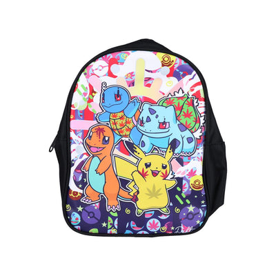 Dabtized Smoker Anime Backpack & Zipper Pouch | 3pc Set | 14" x 16.5"