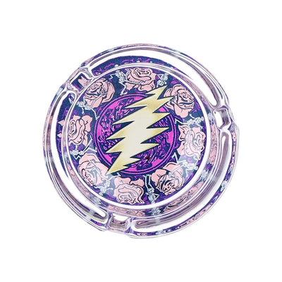 6CT DISPLAY - Grateful Dead x Pulsar V2 Licensed Glass Ashtray - 3.5" / Assorted Designs