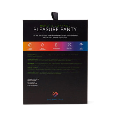 Nu Sensuelle Remote Control Pleasure Panty Black