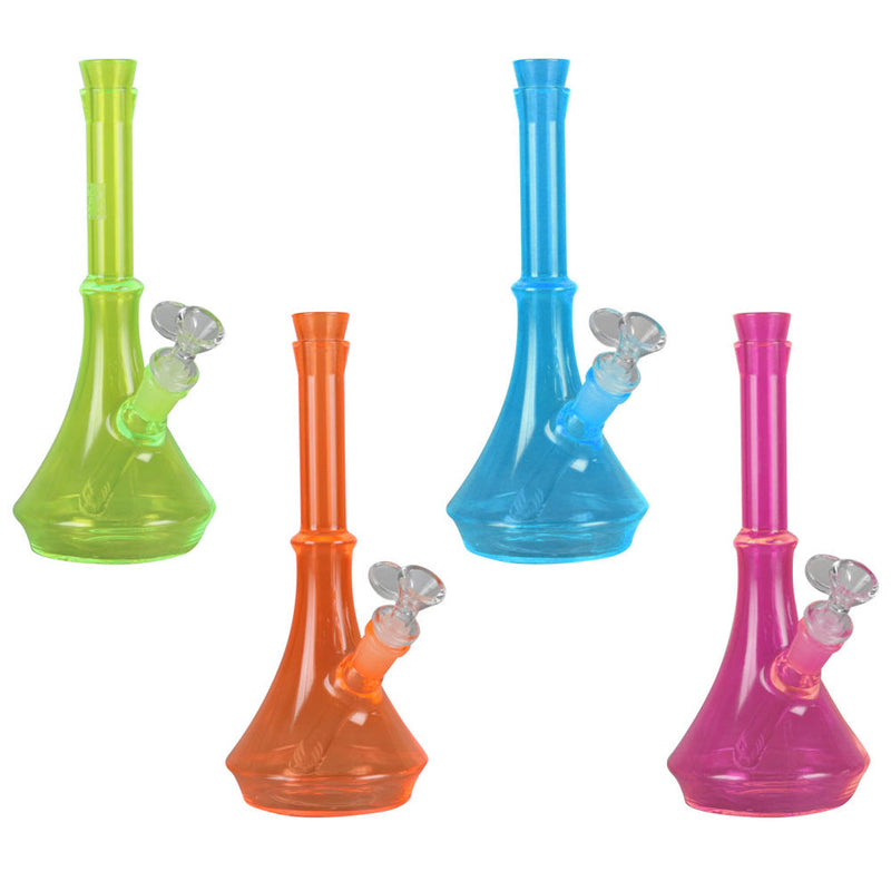 Genie Day Glow Waterpipe - 10.5" / 14mm F / Colors Vary - Headshop.com