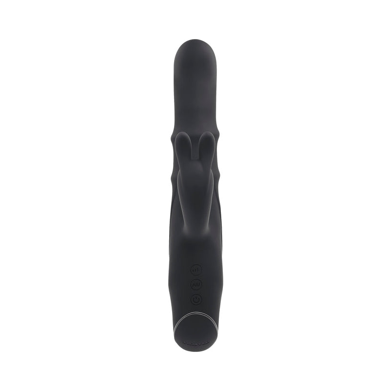 Evolved Ringmaster Rechargeable Dual Stim Vibe Silicone Black