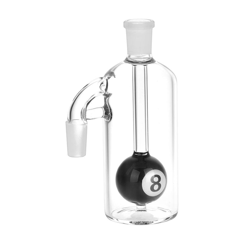 8-Ball Glass Ash Catcher | 5.25" | 14mm - Headshop.com