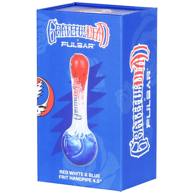 Grateful Dead x Pulsar Grateful Frit Glass Spoon Pipe - 4.5"