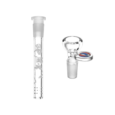 Grateful Dead x Pulsar Straight Tube Glass Bong - 11.75" / 14mm F - Headshop.com