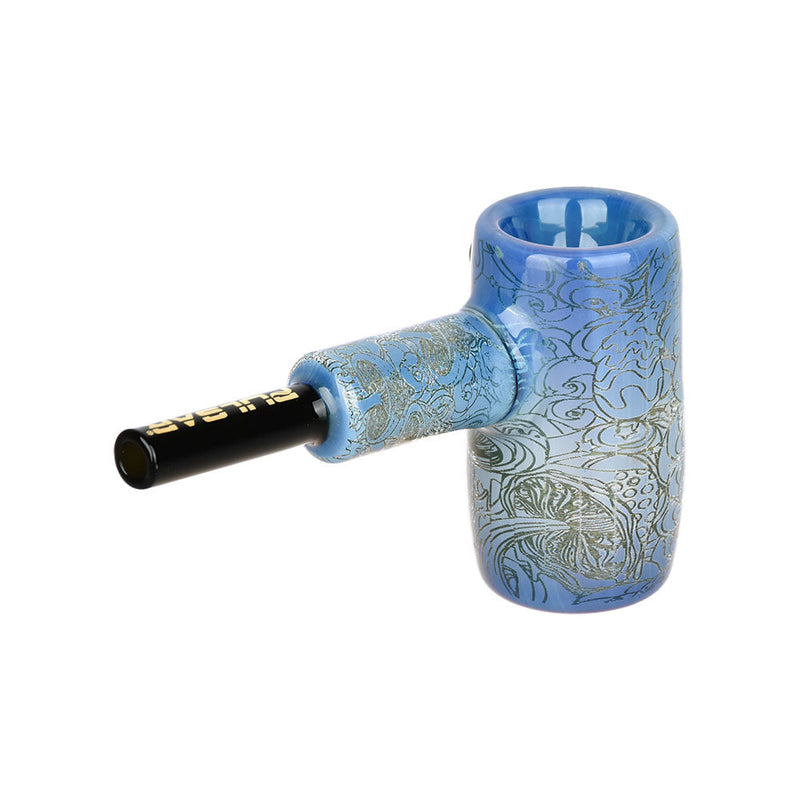 Pulsar Inside Print Glass Mini Hammer Bubbler | Melting Shrooms | 3.5" - Headshop.com