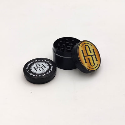 High Society - 4 PC 40mm Ceramic Teflon Coated Grinder - Gold - Headshop.com