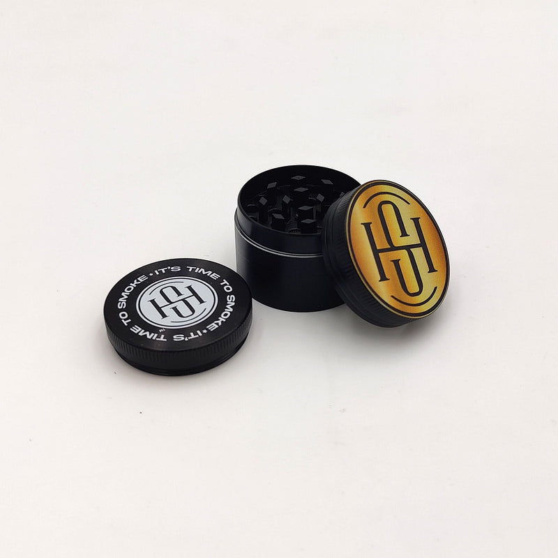 High Society - 4 PC 40mm Ceramic Teflon Coated Grinder - Gold - Headshop.com