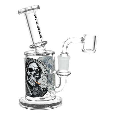 Pulsar Smoking With Intent to Reap Glass Dab Rig - 6.25" / 14mm F - Headshop.com