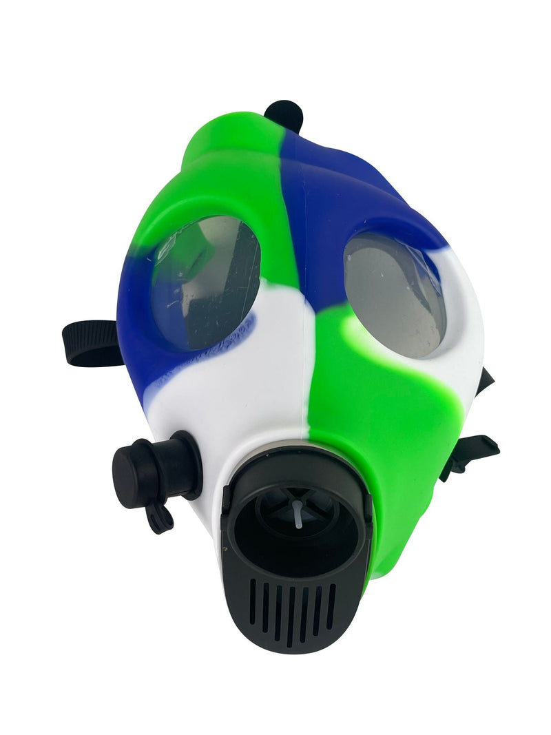 Multi-Colored Silicone Skull Gas Mask Bong - Headshop.com