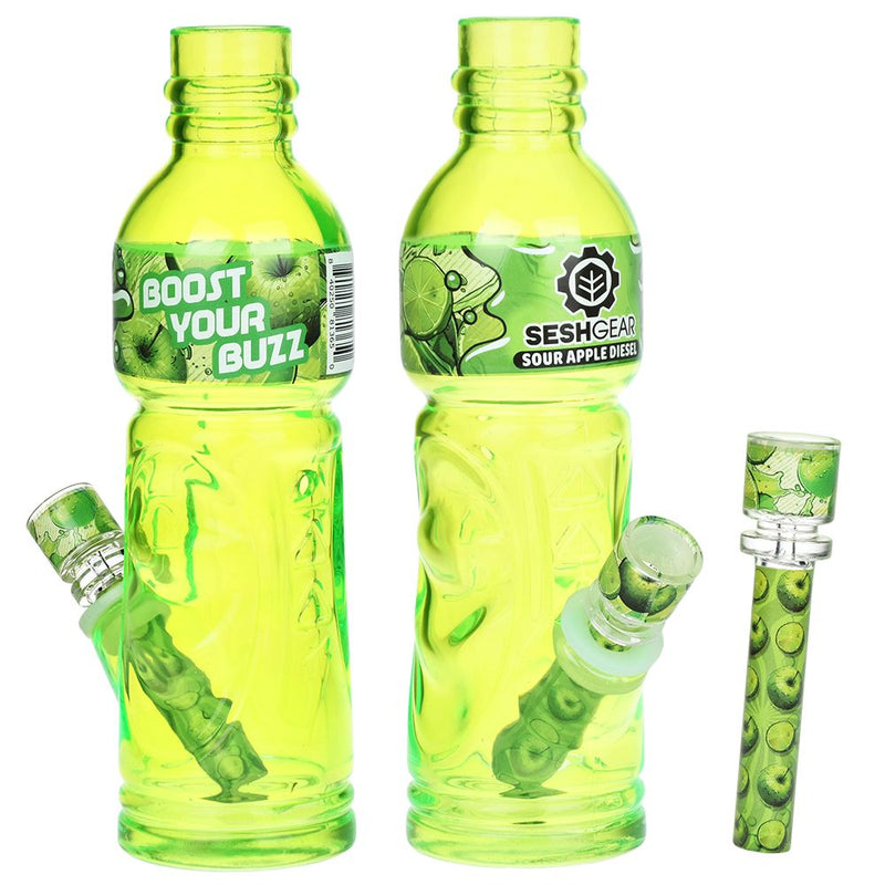 SeshGear Terpade Beverage Bottle Glass Water Pipe | 9.5"