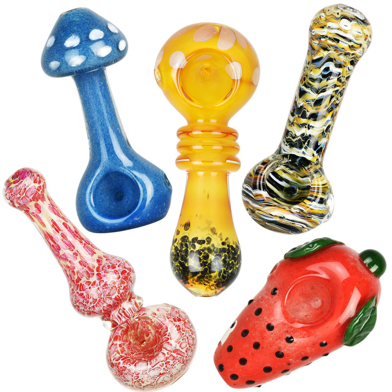 High End Spoon Pipe - 3" - 5" / Assorted - 40PC BUNDLE - Headshop.com