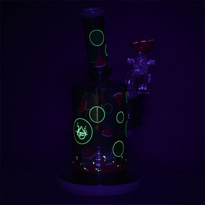 Pulsar Watermelon Zkittles Glow In The Dark Dab Rig Kit - 8" / 14mm F - Headshop.com