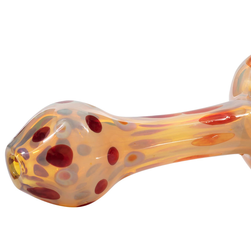 LA Pipes Polka Dot Glass Spoon Pipe - Headshop.com