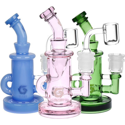 Glass House Mini Incycler Dab Rig - 5.75" / 14mm F / Colors Vary