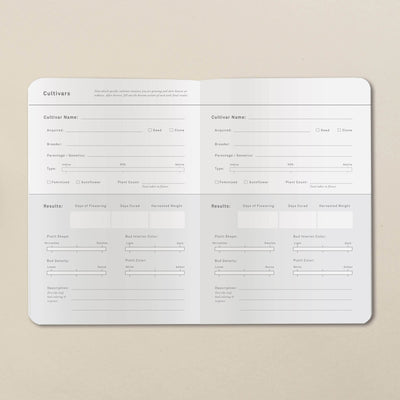 Goldleaf Home Grow Cannabis Planner Journal