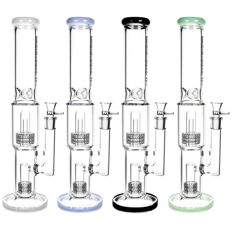 Pulsar Borosilicate Water Pipe- 16.5" / 19mm F / Colors Vary - Headshop.com