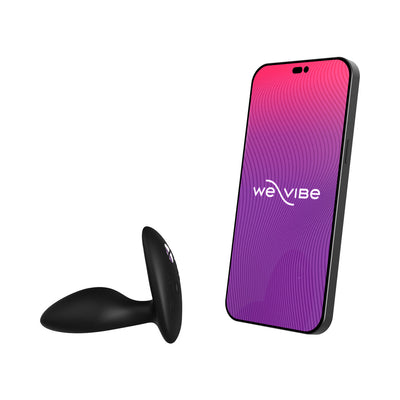 We-Vibe Ditto+ Rechargeable Remote-Controlled Silicone Vibrating Anal Plug Satin Black