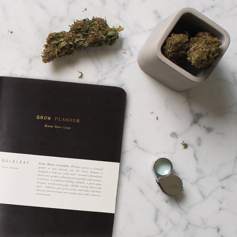 Goldleaf Home Grow Cannabis Planner Journal