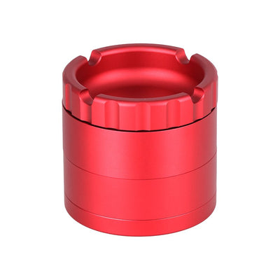 Aluminum Grinder with Ashtray Top - 4pc / 2.5" / Colors Vary