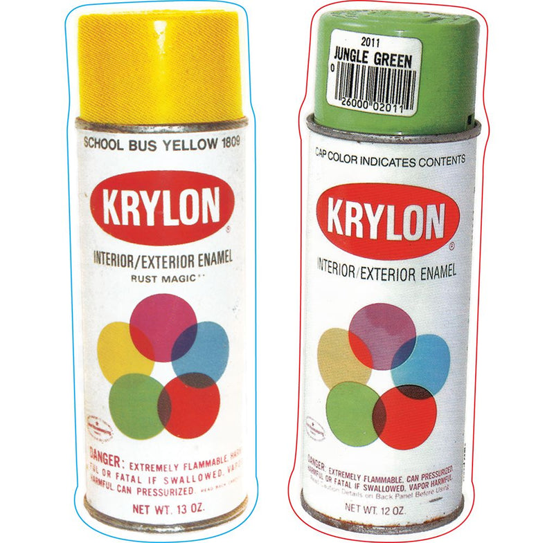 Krylon Spray Paint Can Sticker | 6.75"x2.25"