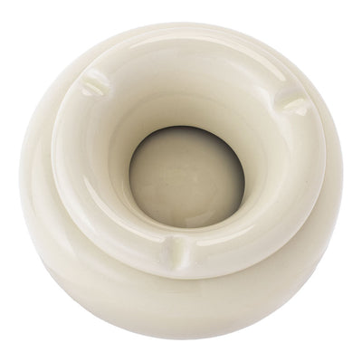 Fujima Moroccan Ceramic Ashtray - White Pearl / 5" - Headshop.com