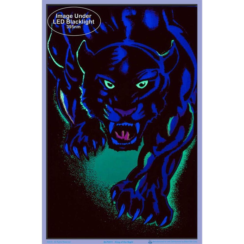 King of the Night Flocked Blacklight Poster - 23"x 35"