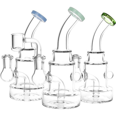 Beauty In Simplicity Glass Dab Rig - 6.25" / 14mm F / Colors Vary - Headshop.com