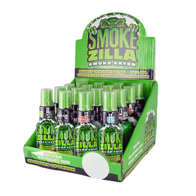 16pc Display - Smokezilla Smoke Eater Spray-30ml / Asst Fragrances - Headshop.com