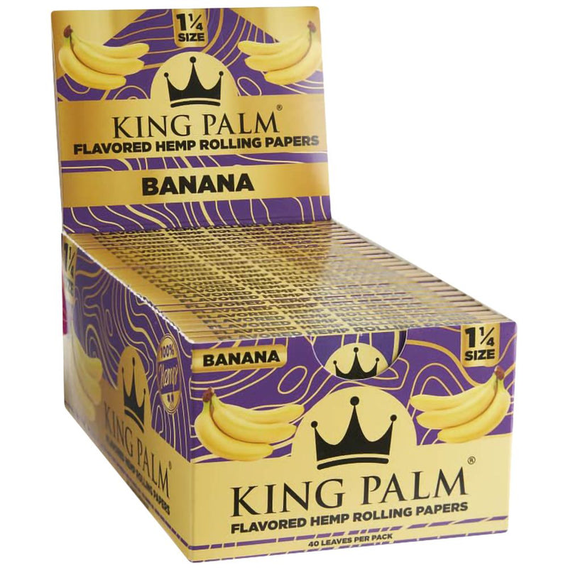 King Palm Flavored Hemp Papers | 40pc | 1 1/4 | 50pk Display - Headshop.com