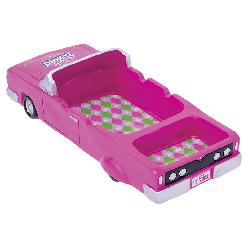 Fujima Pink Convertible Polyresin Ashtray w Stash Trunk - 10"x4" - Headshop.com