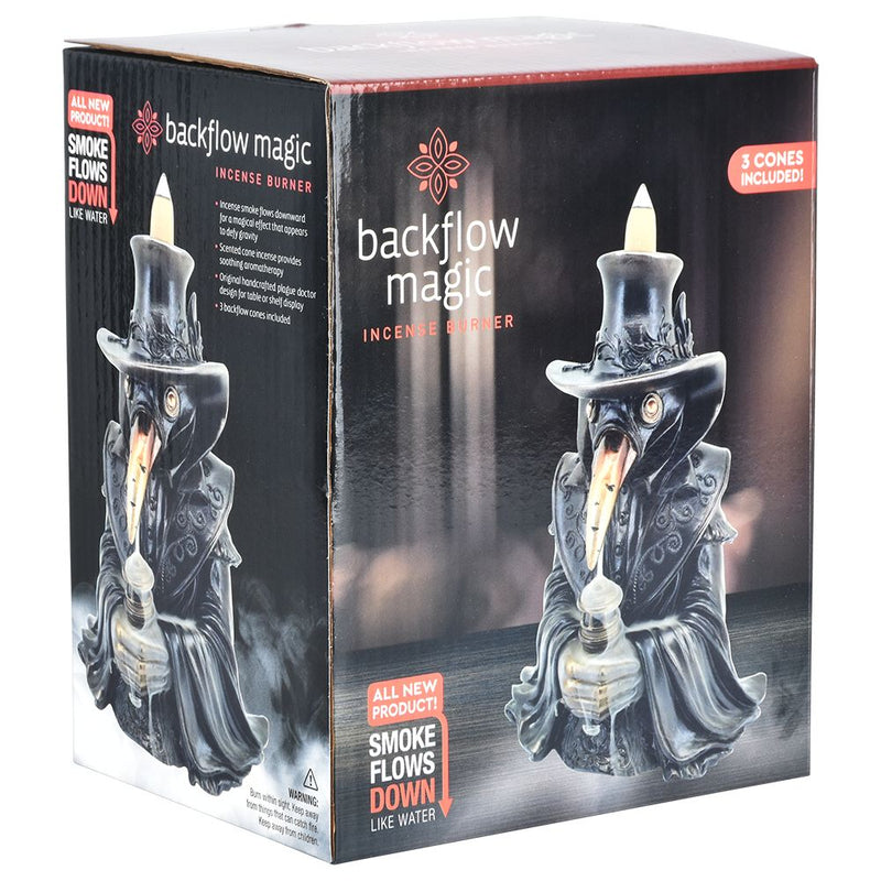 Plague Doctor Backflow Incense Burner - 7" - Headshop.com