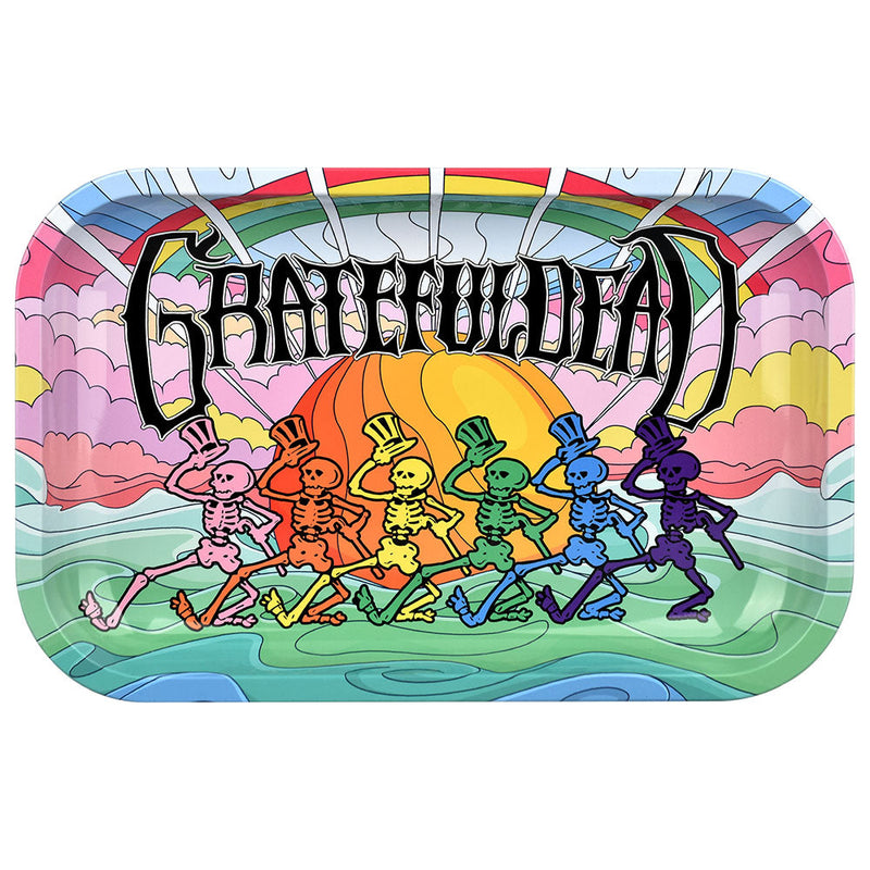 Grateful Dead x Pulsar Rolling Tray Kit | 11"x7" | Under the Rainbow - Headshop.com