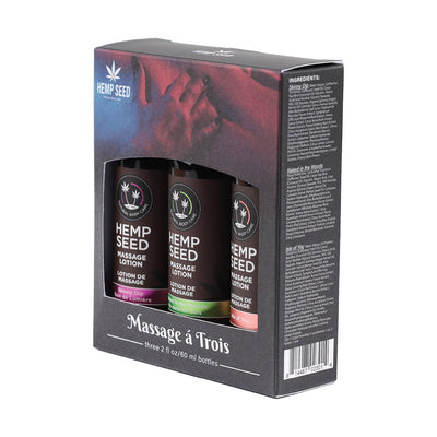 Earthly Body Gift Set Massage A Trois: Isle of You, Skinny Dip, Naked in the Woods - Headshop.com