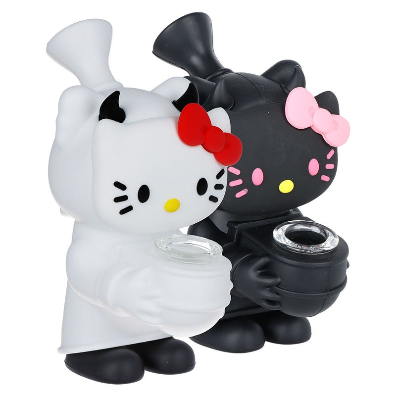 Hello Kitty Silicone Bubbler - 5.5" / Colors Vary