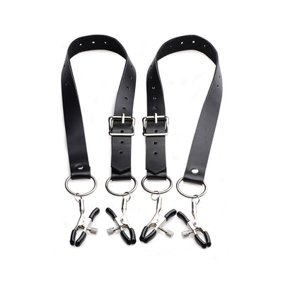 Master Series Spread Labia Spreader Straps With Clamps