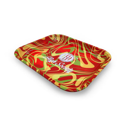 High Society | Large Rolling Tray - Rasta - Headshop.com