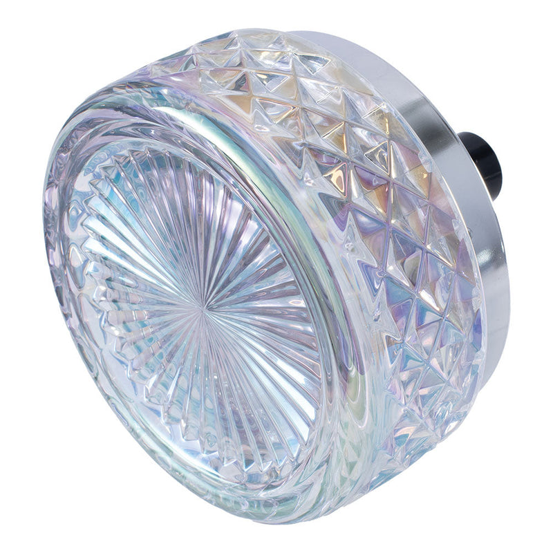 Fujima Gem-cut Glass Spinning Ashtray | 4.75" - Headshop.com