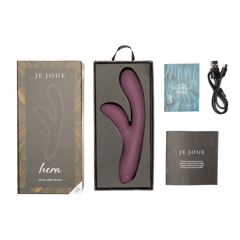 Je Joue Hera Rechargeable Silicone Rabbit Vibrator Purple