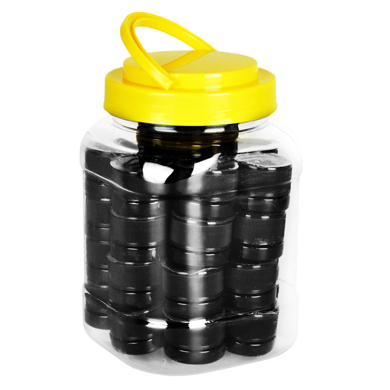 20PC JUG - Child Resistant Glass Concentrate Jar - 9mL/Black - Headshop.com