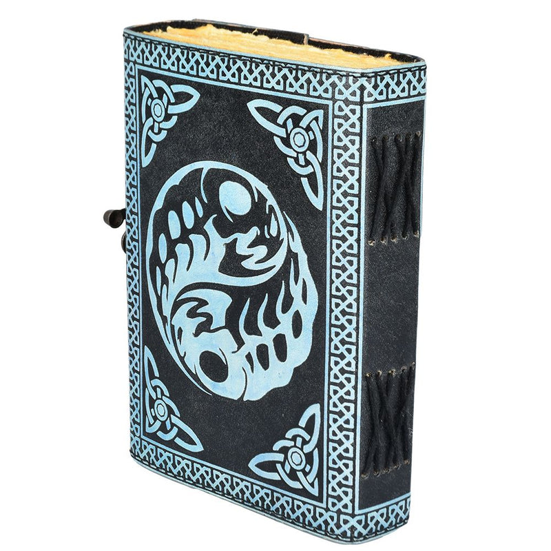 Under The Blue Fairy Moon Embossed Leather Journal - 7" x 5" - Headshop.com