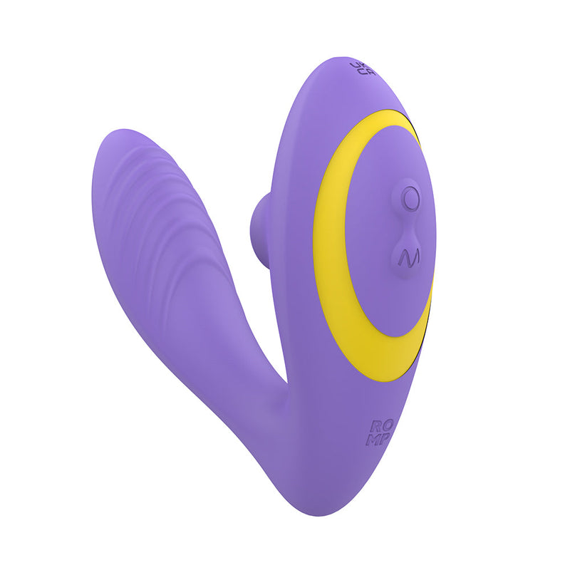 ROMP Reverb Rechargeable Silicone Clitoral and G-Spot Stimulator Purple