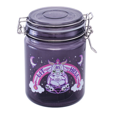 Fujima Lit as Hell Latch Lid Glass Jar - 22oz - Headshop.com