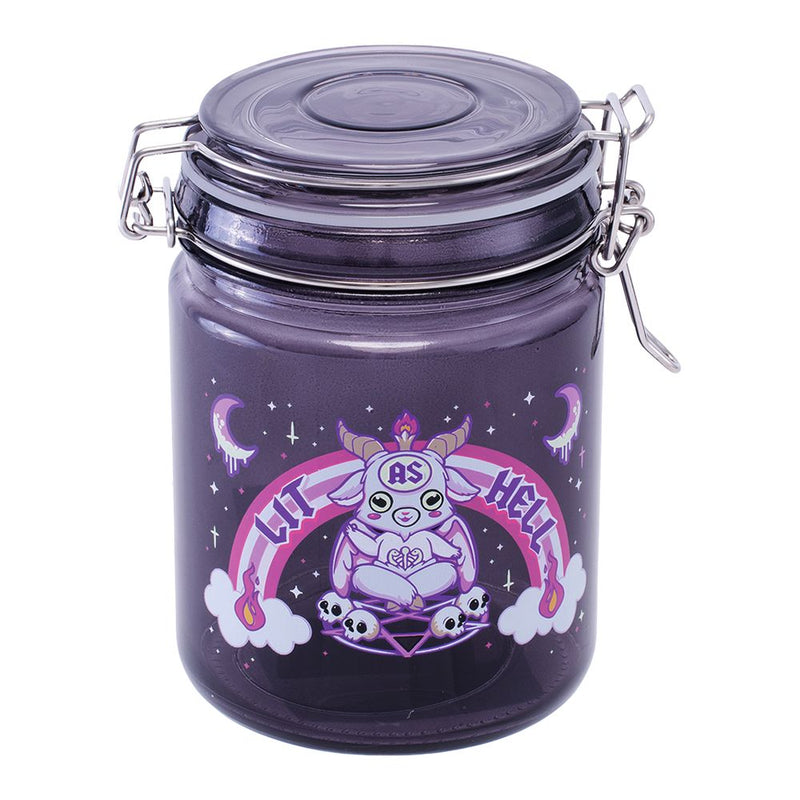 Fujima Lit as Hell Latch Lid Glass Jar - 22oz - Headshop.com