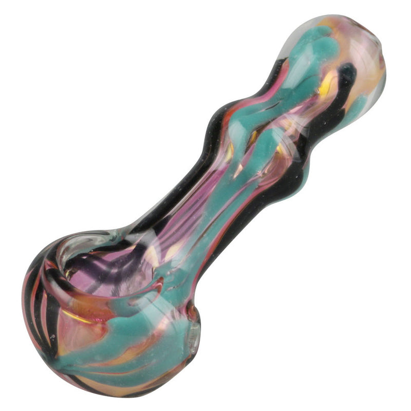 Gold Fumed Wigwag Hand Pipe - 4" / Colors Vary - Headshop.com