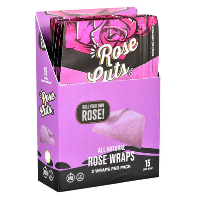 Rose Cuts Purple Rose Wraps | 3pc | 15pk Display - Headshop.com