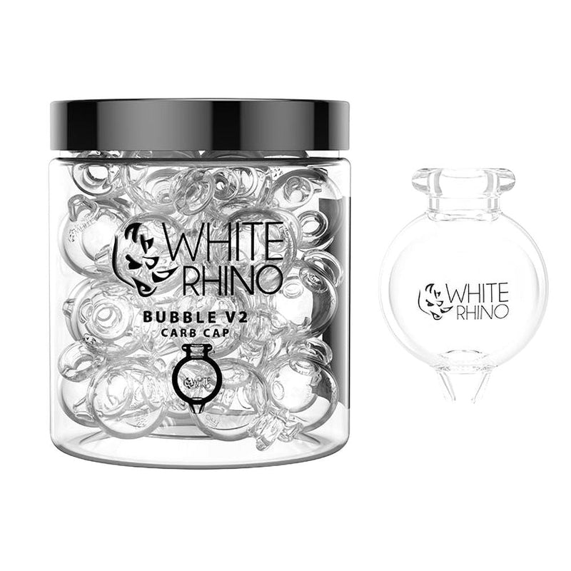 20CT JAR - White Rhino Bubble V2 Carb Cap - Headshop.com